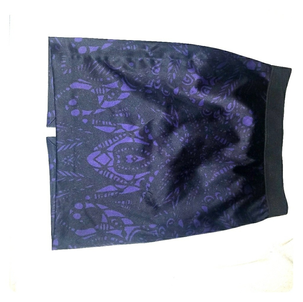 Satin Pencil Skirt